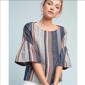Anthropologie Dolan Striped Jacquard Top